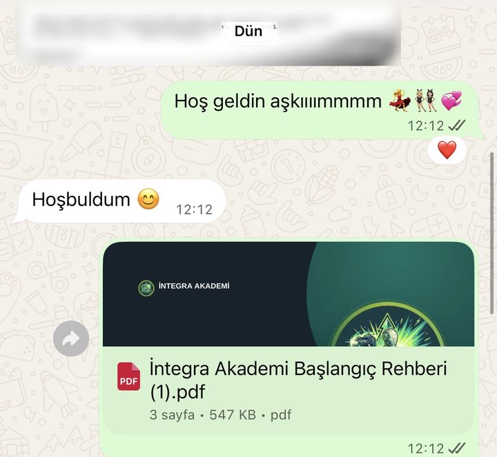 Esra akademiye katıldığı gün